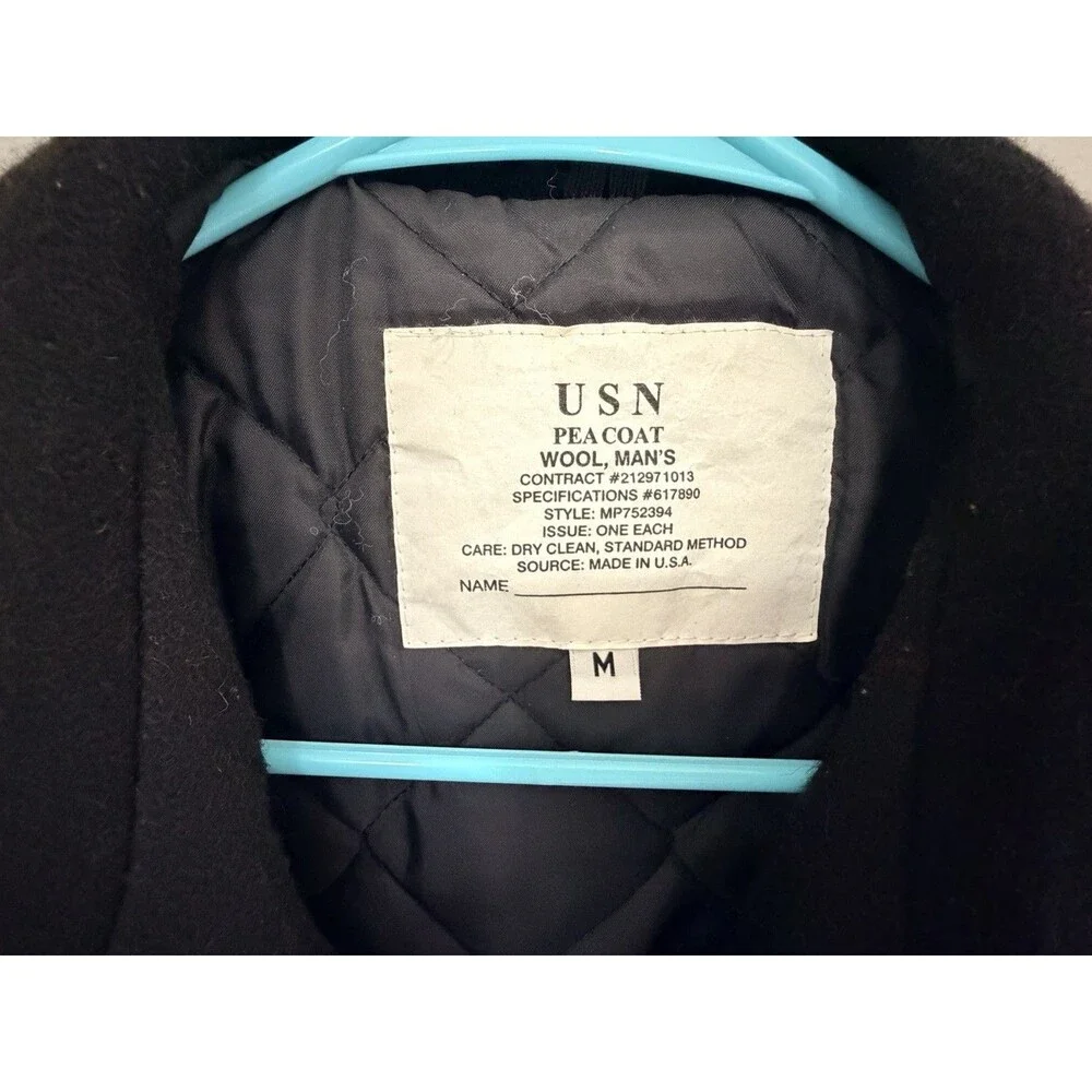 Vintage Us Navy Pea Coat Men's Size Medium, MP752394